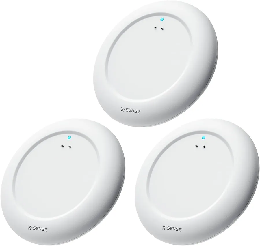 X-Sense Wi-Fi Water Leak Detector, 3-Pack, SWS0A41 Add-On, Base Req.