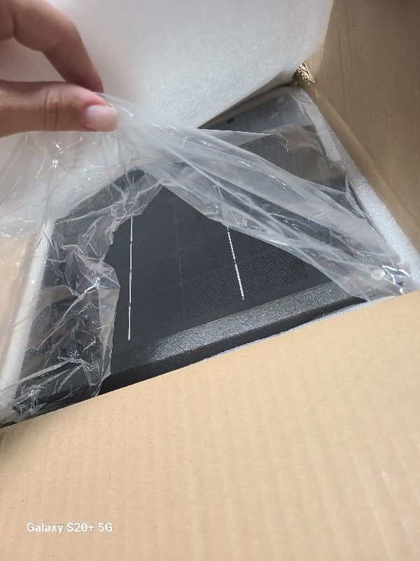 Glass Solar Post Lights Outdoor, 9.84" Solar Pillar Lights