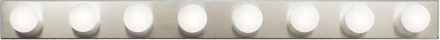 Kichler 8-Light Bathroom Vanity Light, Brushed Nickel
