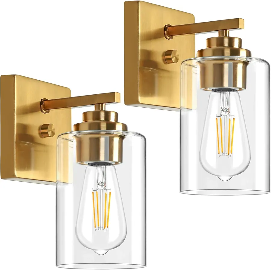 VerRon Modern Vanity Lights, Gold Bathroom Light Fixtures
